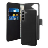 Samsung Galaxy S22 Cover Puro Wallet Detachable 2-In-1 Cover - Sort