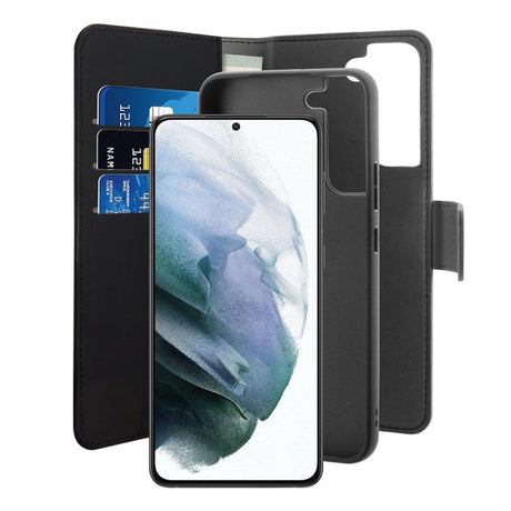 Samsung Galaxy S22 Cover Puro Wallet Detachable 2-In-1 Cover - Sort