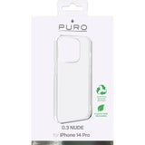 iPhone 14 Pro Puro "NUDE" Ultra Slim Bagside Cover 0.3mm - Gennemsigtig