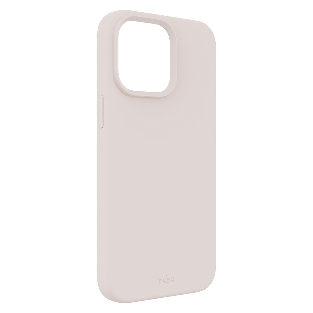 iPhone 14 Pro Puro Icon Mag Silikone Bagside Cover - MagSafe Cover - Lyserød