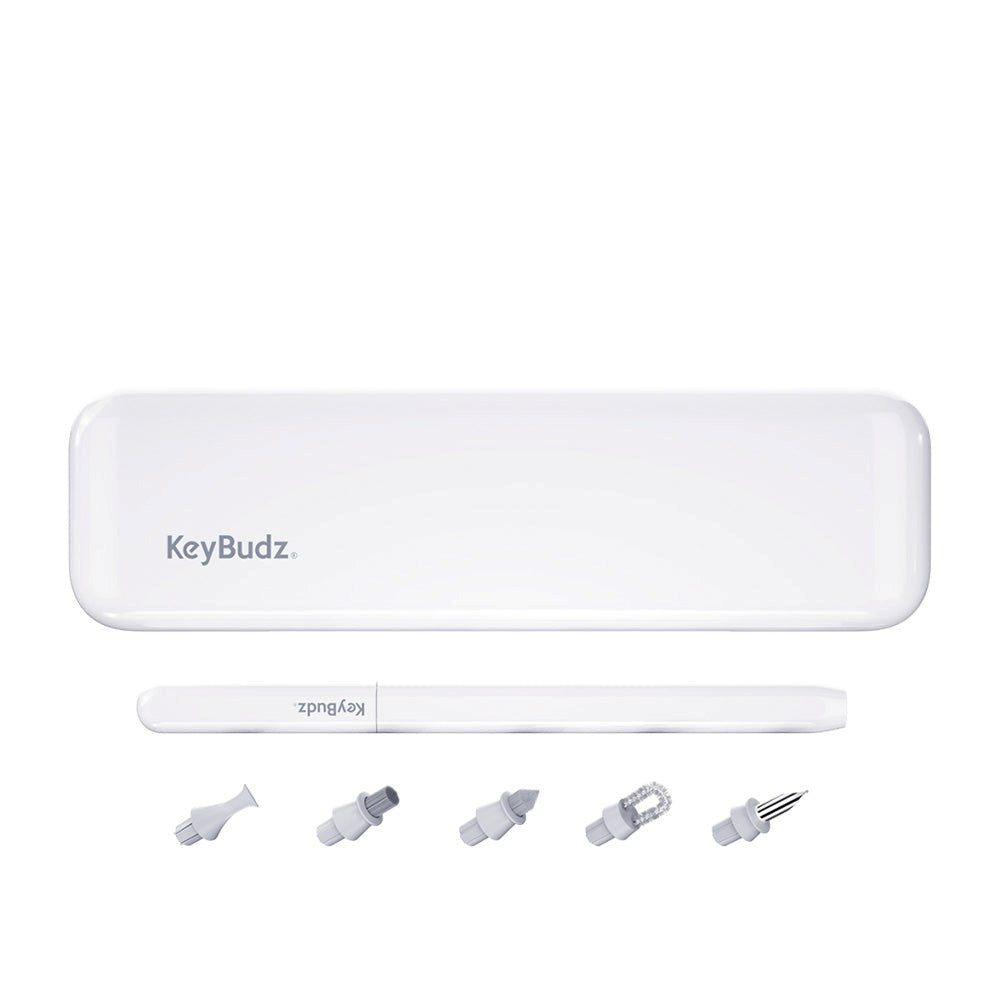 KeyBudz AirCare 2.0 Premium Rengøringssæt til AirPods & iPhone - Hvid