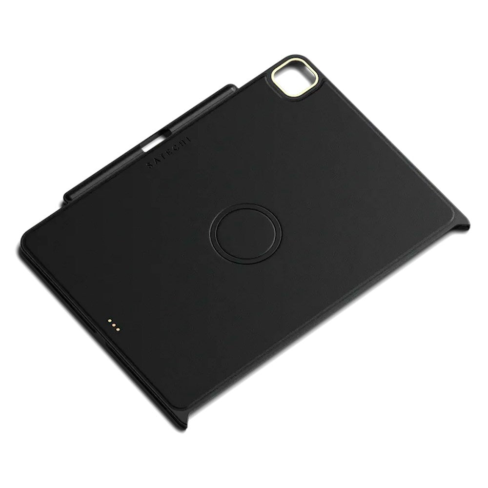 iPad Pro 12.9" (2022 / 2021 / 2020 /2018) Satechi Magnetisk Vegansk Læder Bagside Cover - Sort