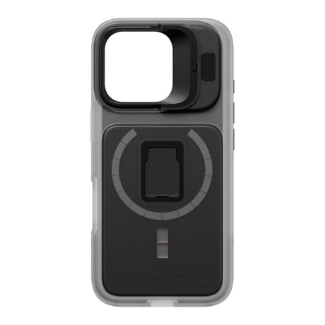 iPhone 16 Pro PolarPro LiteChaser 16 Pro Bagside Cover - MagSafe Kompatibel - Gennemsigtig / Sort