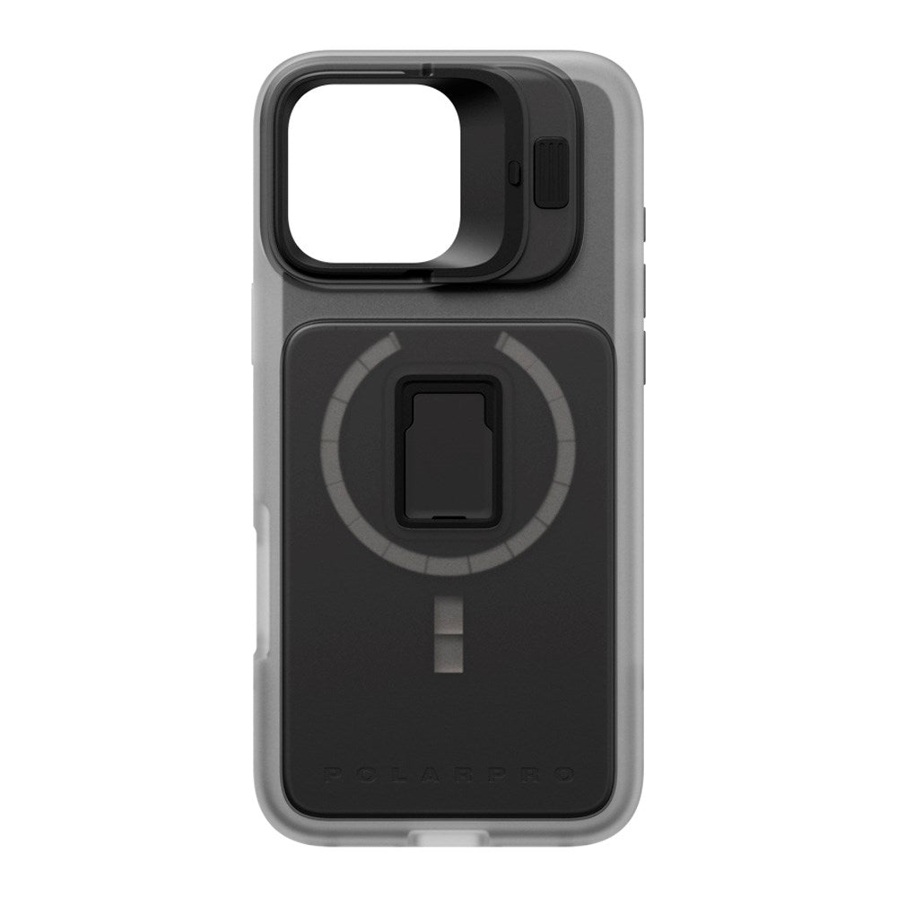 iPhone 16 Pro Max PolarPro LiteChaser 16 Pro Bagside Cover - MagSafe Kompatibel - Gennemsigtig / Sort
