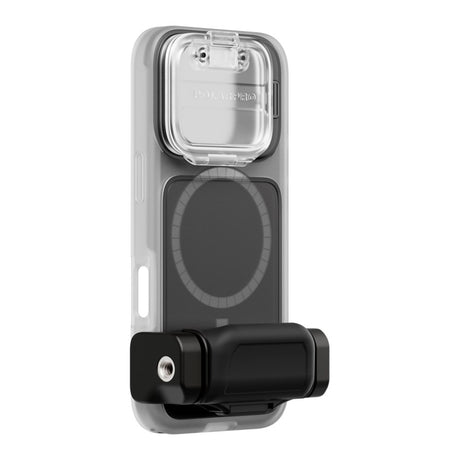 iPhone 16 Pro PolarPro LiteChaser 16 Base Bagside Cover - MagSafe Kompatibel - Gennemsigtig / Sort
