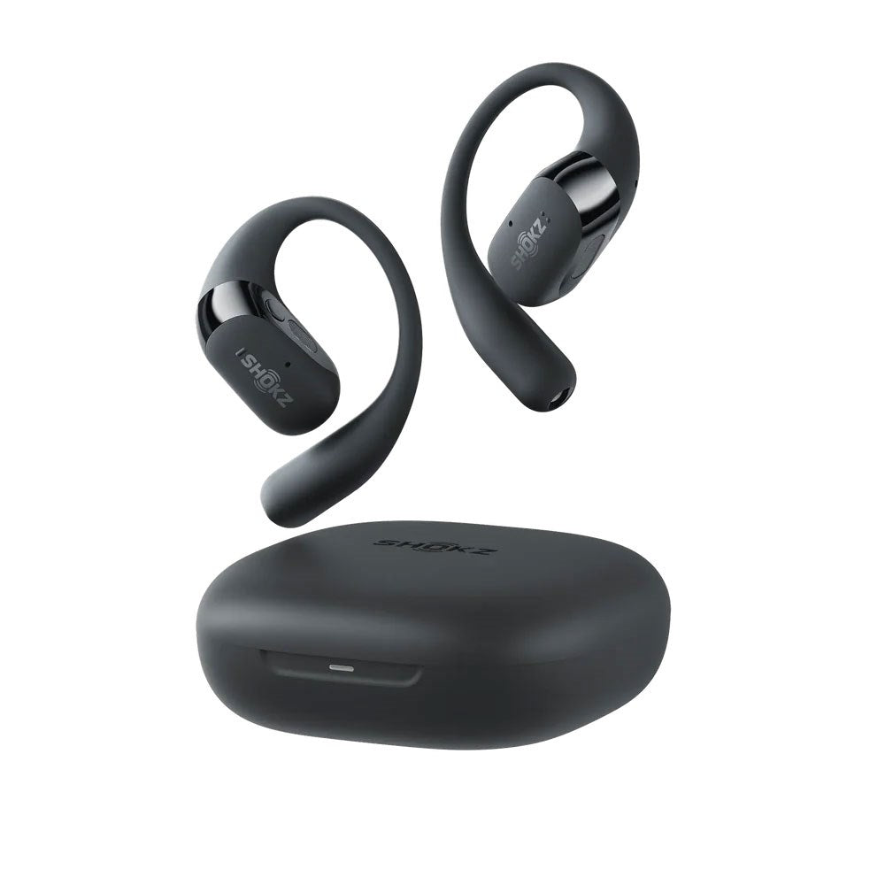 Shokz OpenFit 2+ True Wireless Høretelefoner - Open-Ear - Sort