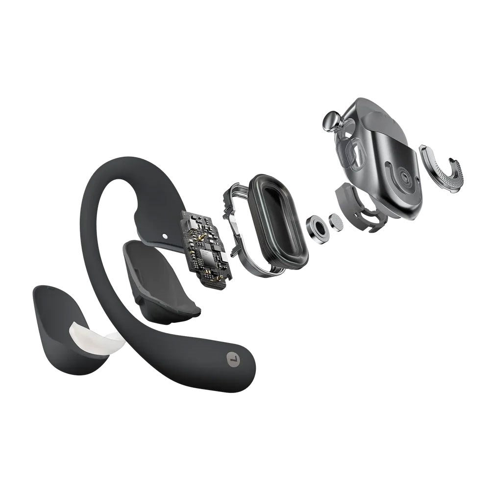 Shokz OpenFit 2+ True Wireless Høretelefoner - Open-Ear - Sort