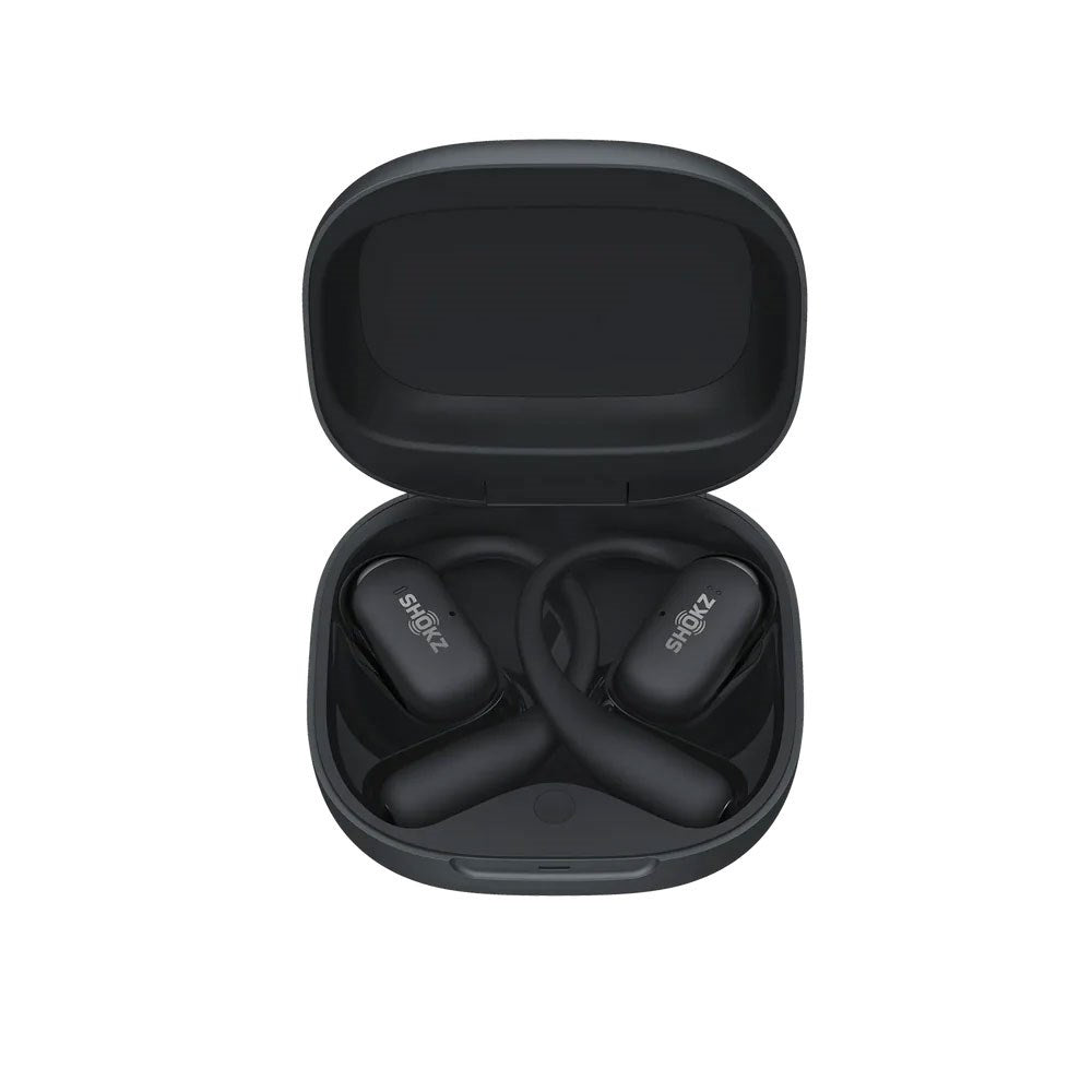 Shokz OpenFit 2+ True Wireless Høretelefoner - Open-Ear - Sort