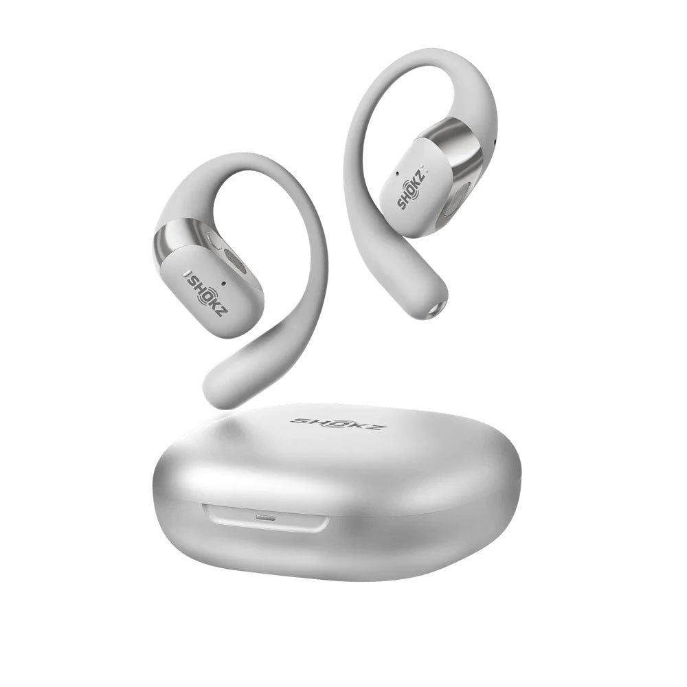Shokz OpenFit 2+ True Wireless Høretelefoner - Open-Ear - Grå