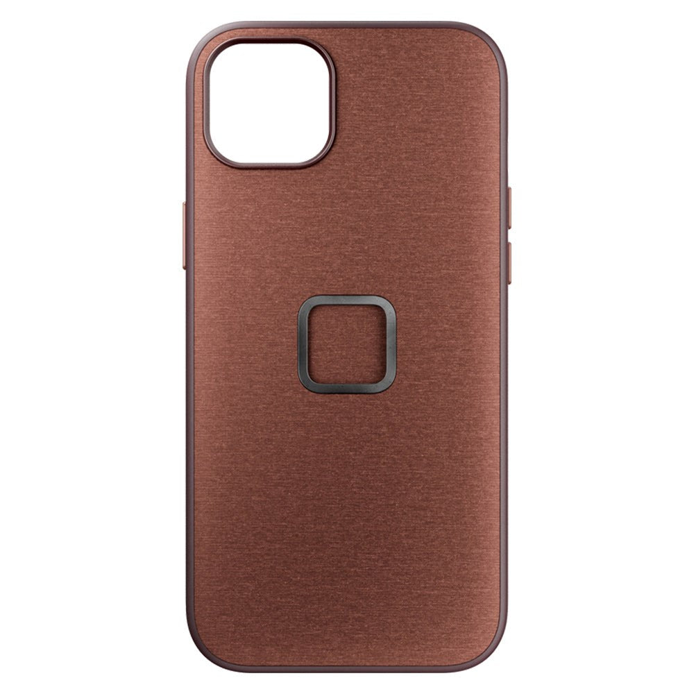 Peak Design iPhone 15 Plus Stof Cover m. SlimLink Beslag - MagSafe Kompatibel - Redwood