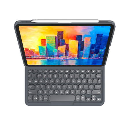 iPad Air (2022 / 2020) Zagg Pro Keys Keyboard (Dansk Tastatur m. Cover) -  Charcoal