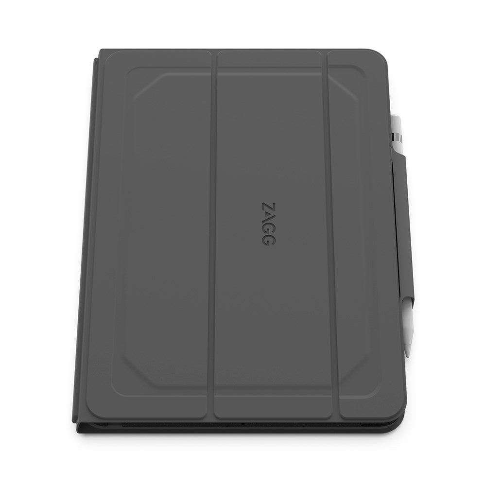 iPad 10.2" (2021 / 2020 / 2019) Zagg Rugged Messenger Tastatur (Dansk) m. Apple Pencil Holder - Charcoal