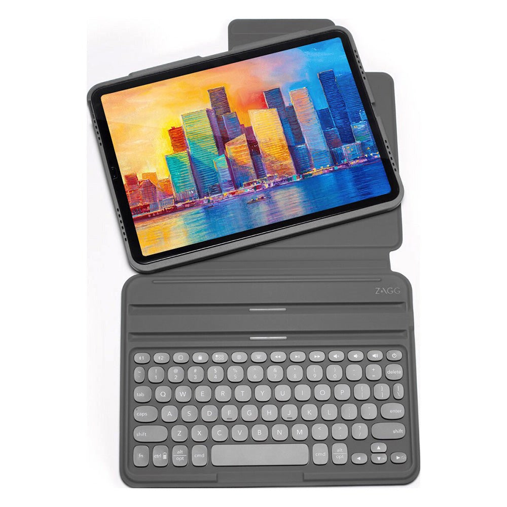 iPad Pro 12.9" ( 2021 / 2020 / 2018) Zagg Pro Keys Keyboard (Dansk Tastatur m. Cover) -  Charcoal