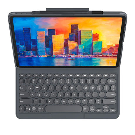 iPad Pro 11" (2022 / 2021 / 2020 / 2018) Zagg Pro Keys Keyboard (Dansk Tastatur m. Cover) -  Charcoal