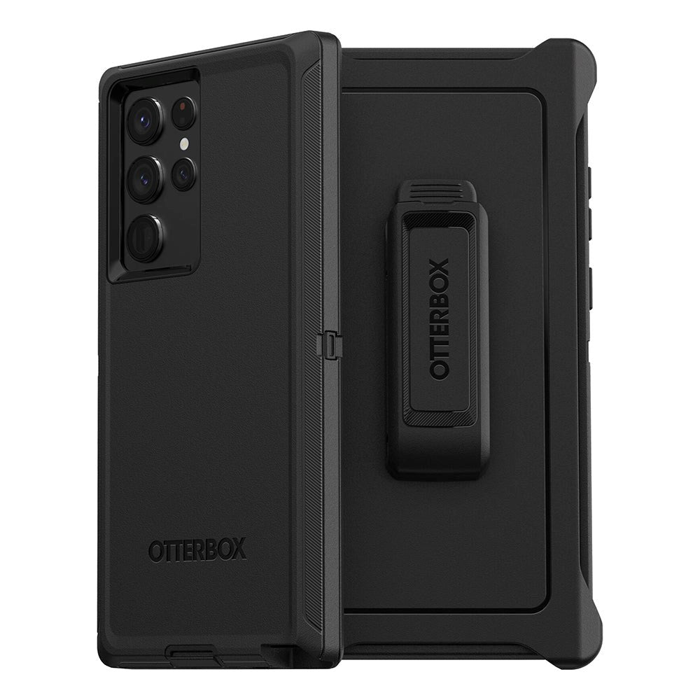 BULK - OTTERBOX Defender Series Samsung Galaxy S22 Ultra Cover m. Bælteholder Sort