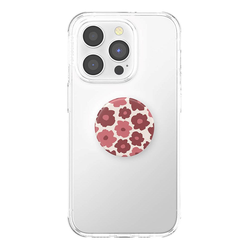 POPSOCKETS PopGrip Original Mauve Floral Aftageligt Greb m. Standerfunktion