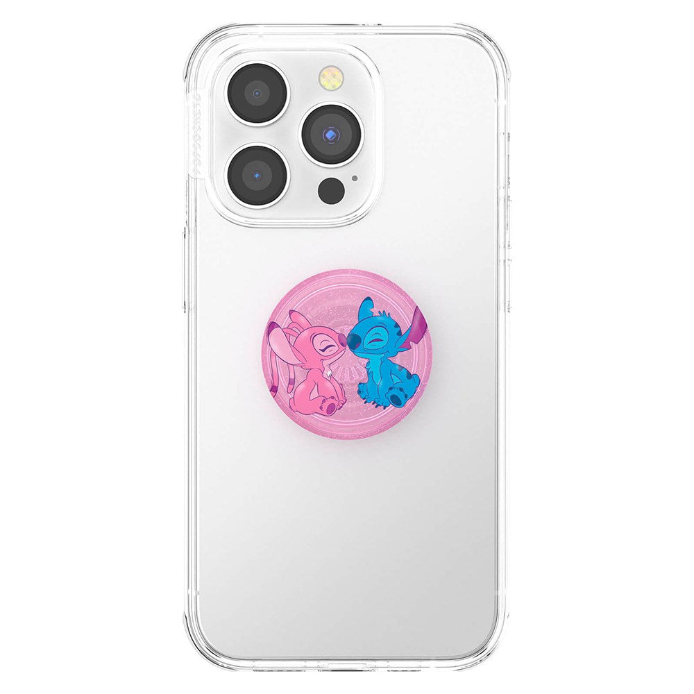 Licensed Angel & Stitch Forever Aftageligt Greb m. Standerfunktion - POPSOCKETS PopGrip
