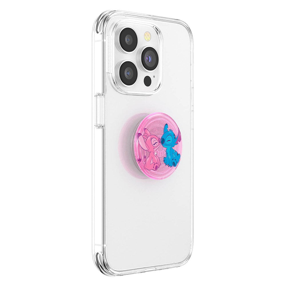 Licensed Angel & Stitch Forever Aftageligt Greb m. Standerfunktion - POPSOCKETS PopGrip