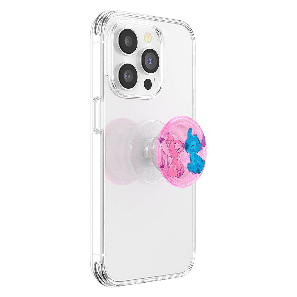 Licensed Angel & Stitch Forever Aftageligt Greb m. Standerfunktion - POPSOCKETS PopGrip