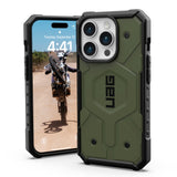 iPhone 15 Pro UAG PATHFINDER Series Bagside Cover - MagSafe Kompatibel - Olive