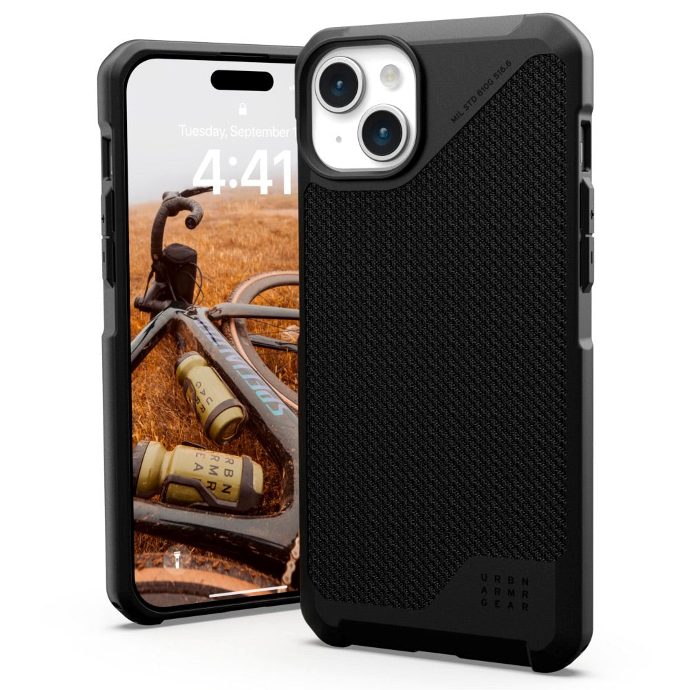 iPhone 15 Plus UAG METROPOLIS LT Series Bagside Cover - DuPont™ Kevlar - MagSafe Kompatibel - Black