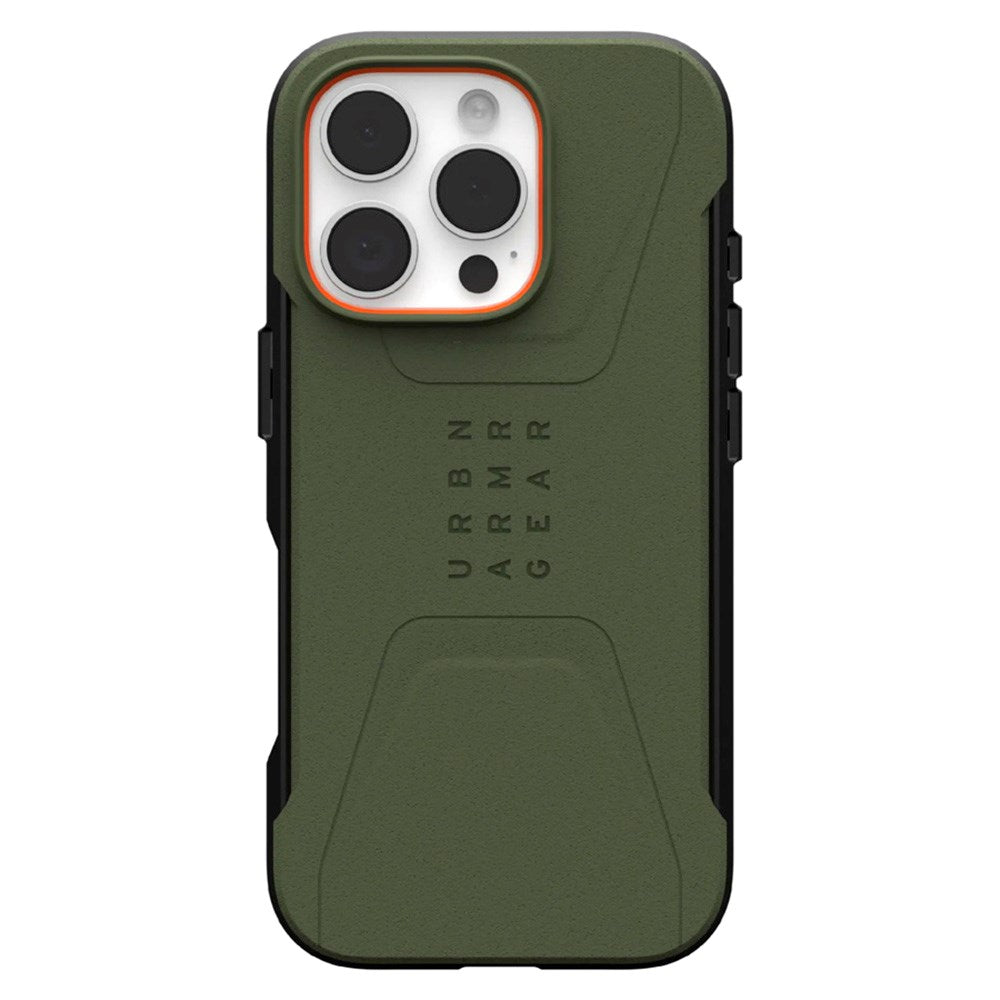 iPhone 16 Pro UAG CIVILIAN Series Bagside Cover - MagSafe Kompatibel - Olive Drab