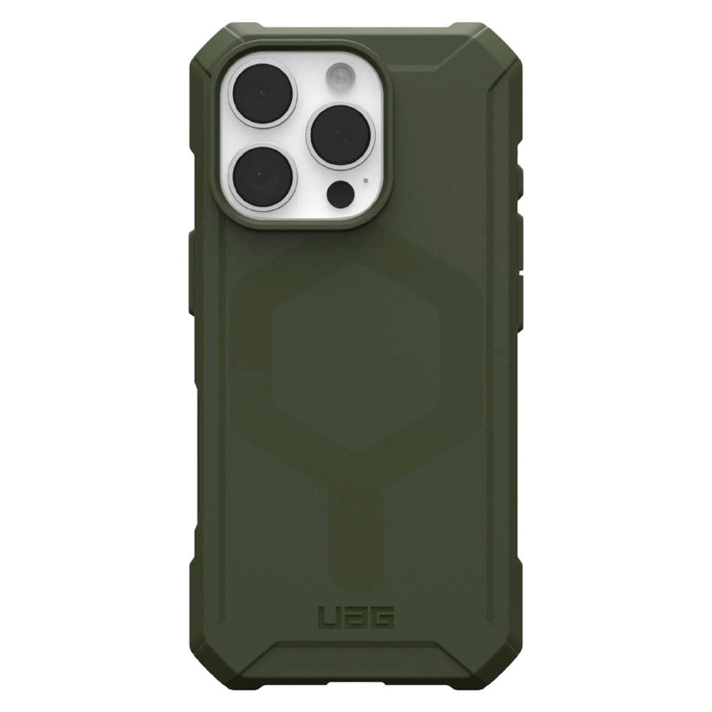 iPhone 16 Pro UAG ESSENTIAL ARMOR Series Bagside Cover - MagSafe Kompatibel - Olive Drab
