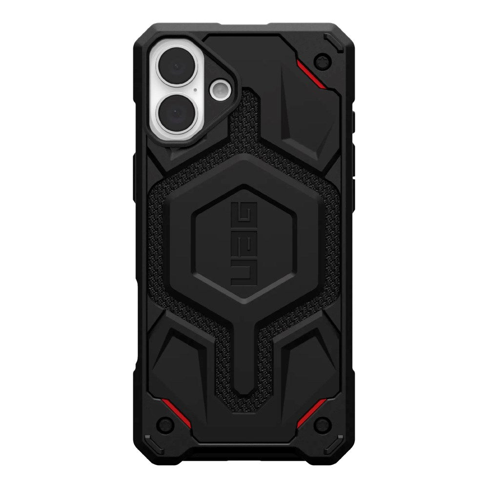 iPhone 16 Plus UAG MONARCH Pro Series Håndværker Cover - MagSafe Kompatibel - Kevlar Black