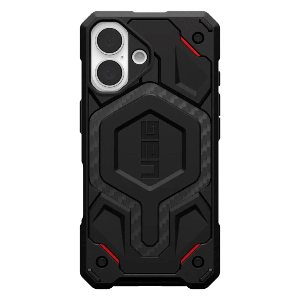 iPhone 16 UAG MONARCH Pro Series Håndværker Cover - MagSafe Kompatibel - Kevlar Black