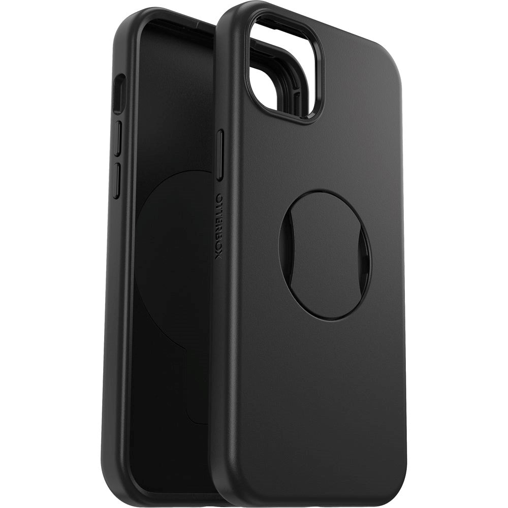 OtterBox Symmetry Series iPhone 15 Plus Håndværker Cover m. OtterGrip - MagSafe Kompatibel - Sort