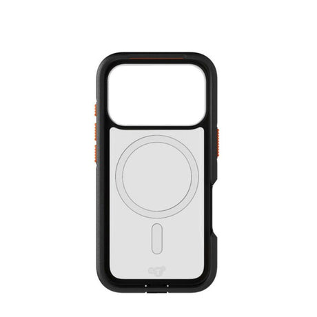 iPhone 17 Pro Tech21 EVO Pro Mobil Cover m. Strop - MagSafe Kompatibel - Gennemsigtig / Sort