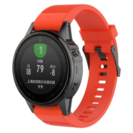 Garmin Fenix 6s & 6s Pro / 5s & 5s Plus Riflet Silikone 20mm QuickFit Rem inkl. Stifter - Orange