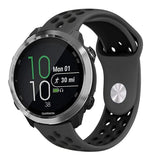 Smartwatch 20mm Hullet Silikone Rem - Sort