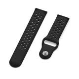 Smartwatch Hullet Buckle Rem af Silikone (22mm) - Sort