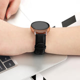 Universal Smartwatch Læder Rem (20mm) - Sort