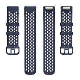 Fitbit Charge 6 / 5 Silikone Rem m. Huller - Blå