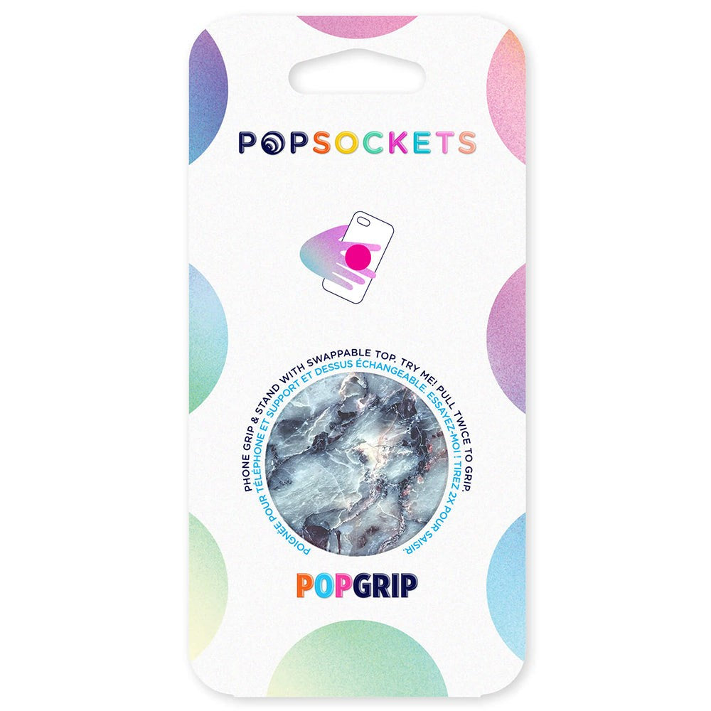 POPSOCKETS PopGrip Blue Marble Aftageligt Greb m. Standerfunktion