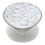 POPSOCKETS Premium PopGrip Hvid Glitter Sne Aftageligt Greb m. Holder & Stand