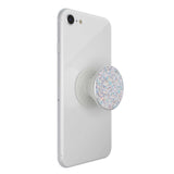 POPSOCKETS Premium PopGrip Hvid Glitter Sne Aftageligt Greb m. Holder & Stand