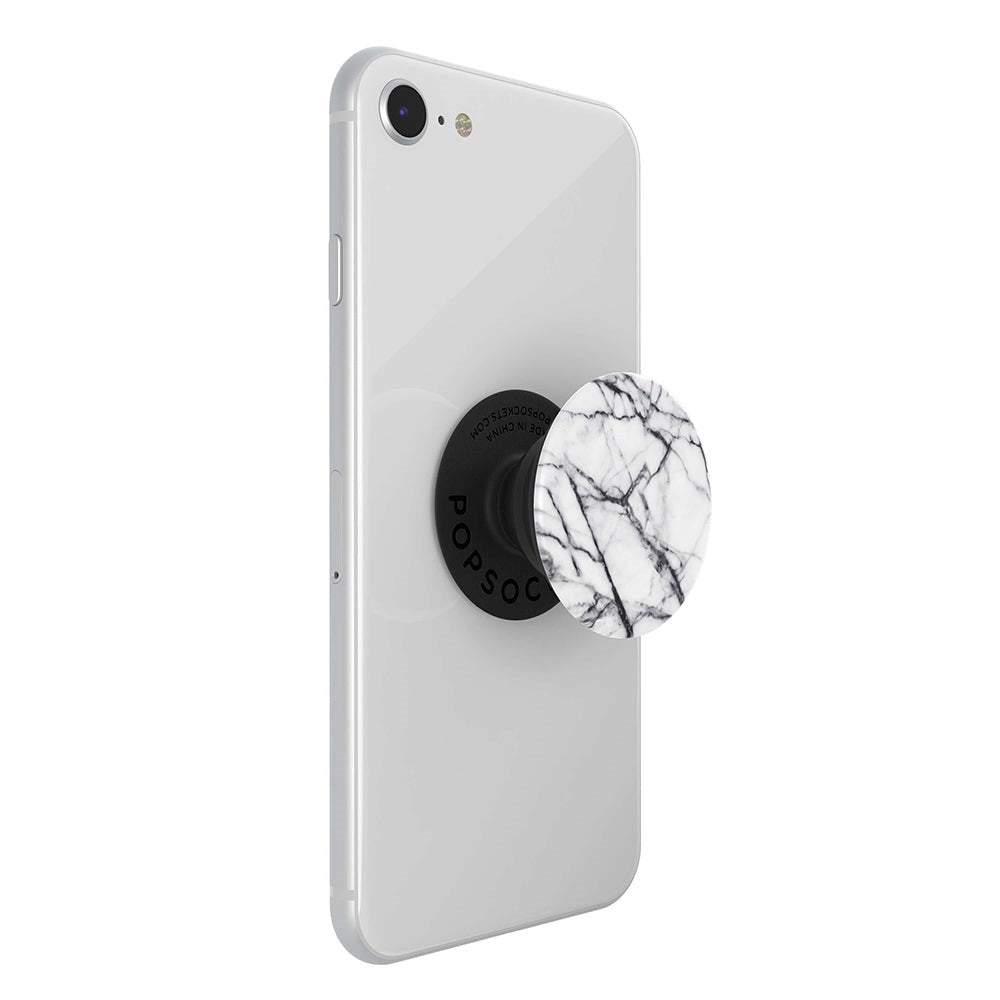 POPSOCKETS PopGrip Dove White Marble Aftageligt Greb m. Standerfunktion