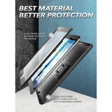 iPad 10.2" 2019 Håndværker Cover - Supcase Unicorn Beetle Pro Cover m. Beskyttelsesfilm - Sort