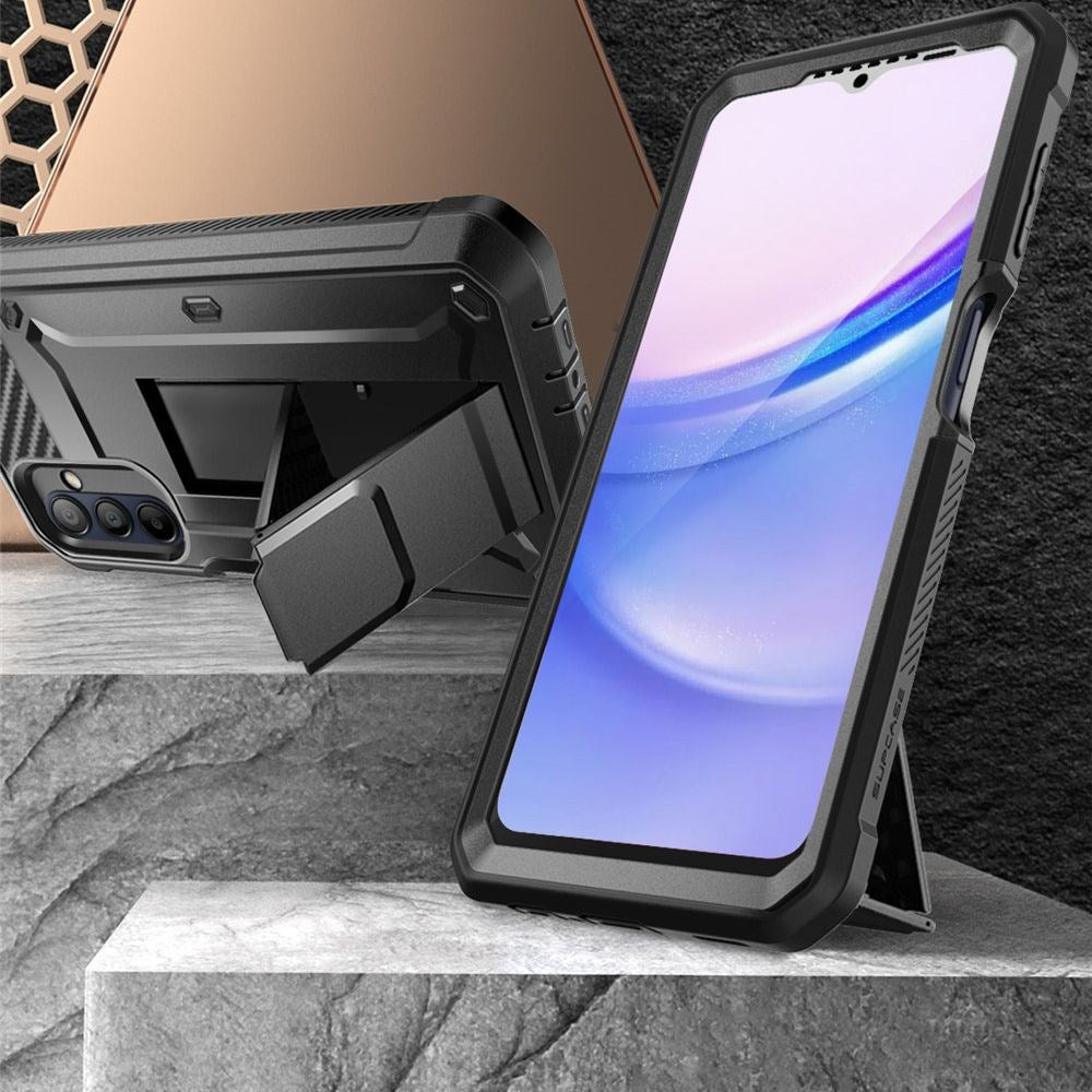 Samsung Galaxy A15 / A15 (5G) SUPCASE Unicorn Beetle Pro Cover m. Skærmbeskyttelse Sort