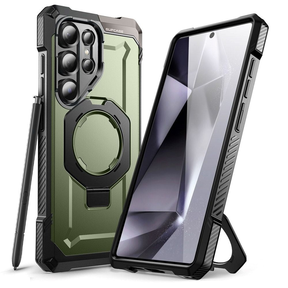 Samsung Galaxy S25 Ultra Supcase Unicorn Beetle Grip Cover - MagSafe Kompatibel - Grøn