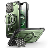 iPhone 17e / 16e / 15 / 14 / 13 Supcase UB XT Case m. Ståfunktion - MagSafe Kompatibel - Grøn