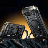 Supcase Unicorn Beetle Grip Google Pixel 9a Håndværker Cover - MagSafe Kompatibel - Gennemsigtig / Sort