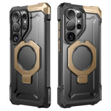 SUPCASE Samsung Galaxy S26 Ultra UB Grip Mag Cover m. Kickstand - MagSafe Kompatibel - Sort / Guld