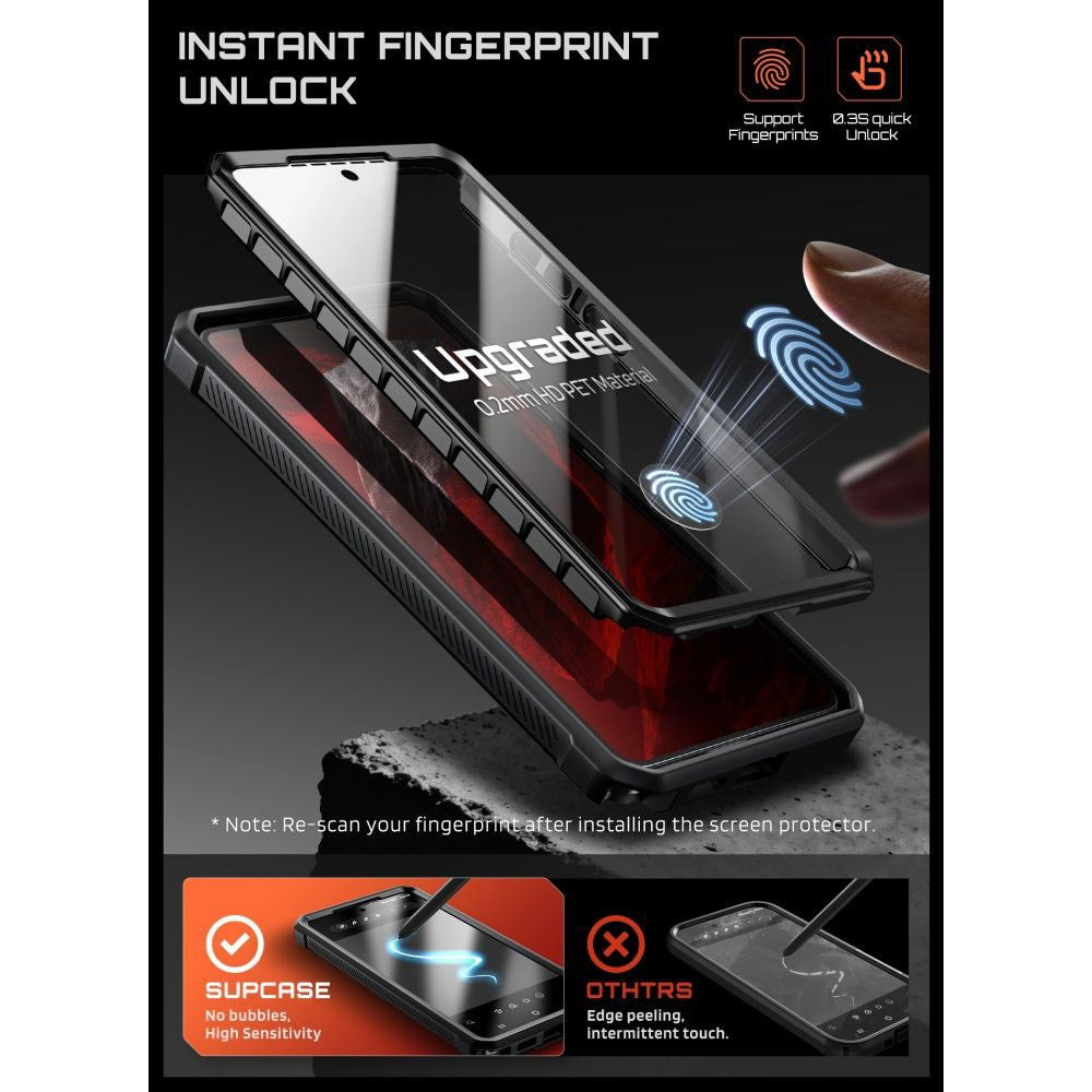 SUPCASE Samsung Galaxy S26 Ultra Unicorn Beetle Pro Mag Cover inkl. 2x Frontramme - MagSafe Kompatibel - Sort