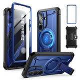 SUPCASE Samsung Galaxy S26 Unicorn Beetle Pro Mag Cover inkl. 2x Frontramme - MagSafe Kompatibel - Blå
