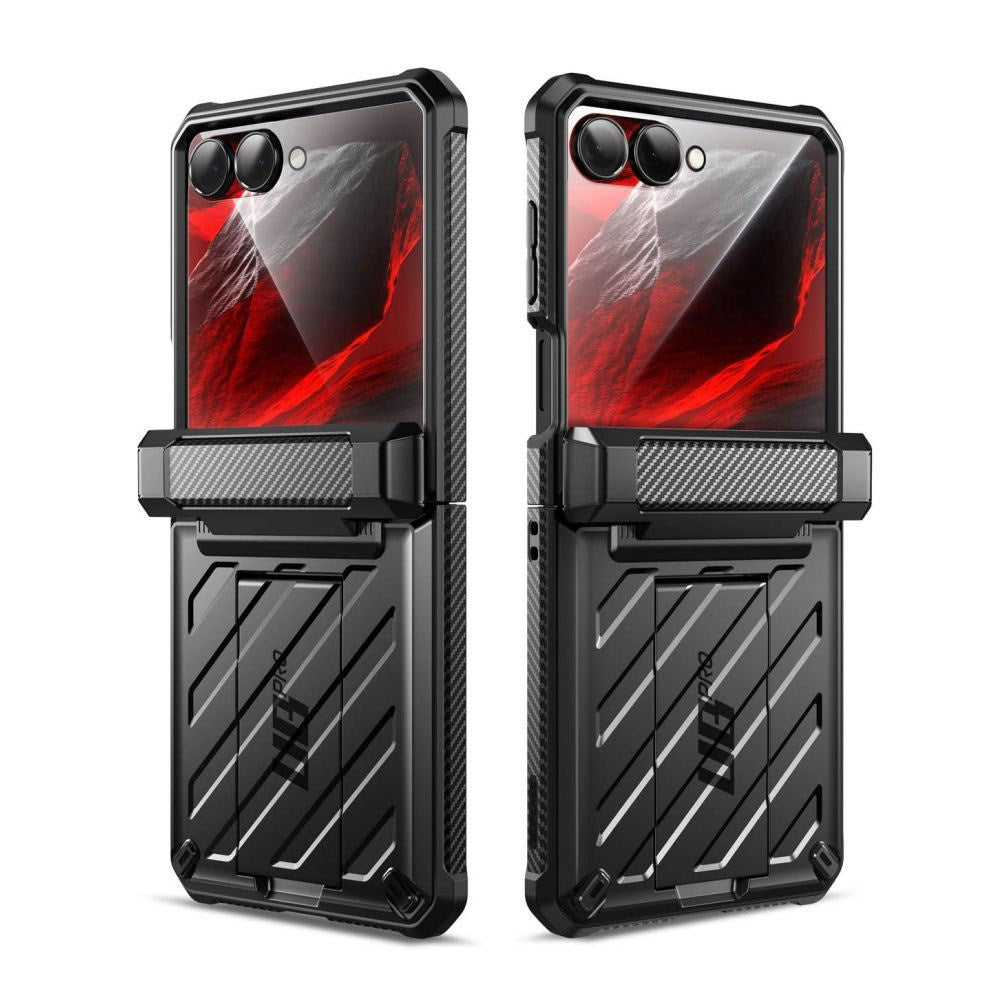 Samsung Galaxy Z Flip8 Supcase Unicorn Beetle Pro Håndværker Cover m. Kickstand - Sort