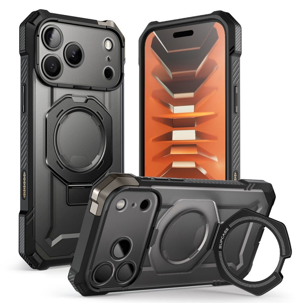iPhone 18 Pro / 17 Pro Supcase UB Grip Mag Håndværker Cover - MagSafe Kompatibel - Sort